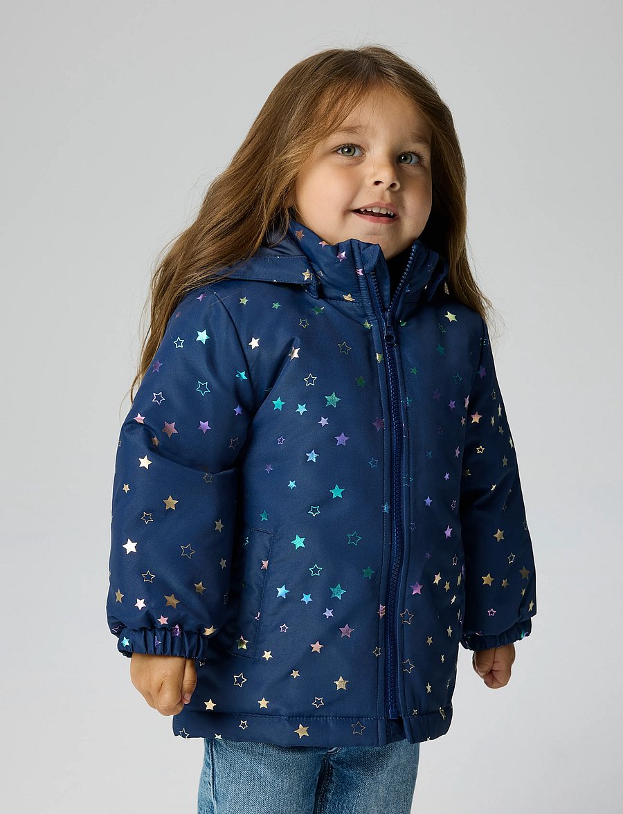name it - NMFMAXI JACKET PA FOIL AOP NOOS - talvejoped - naval academy - 2