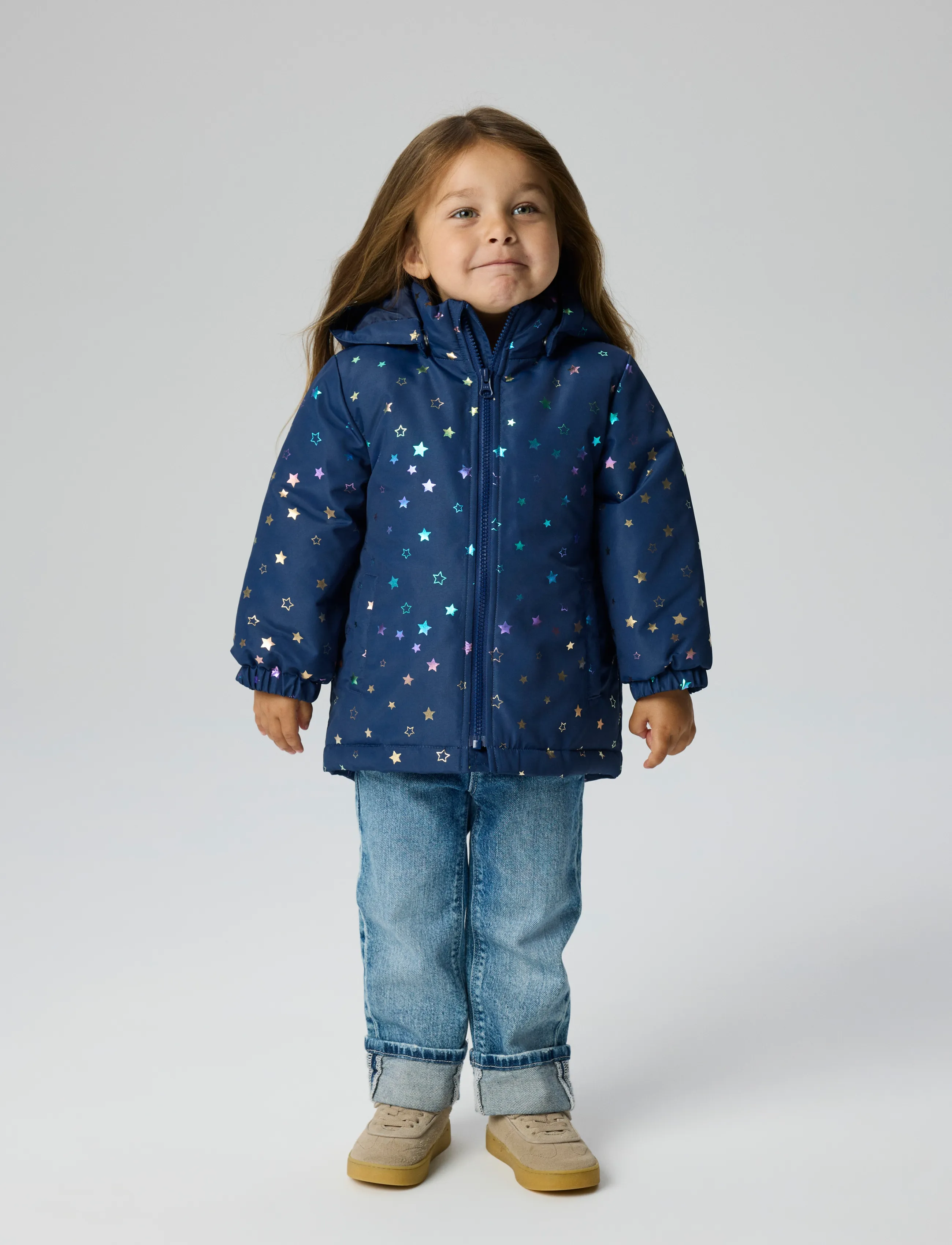 name it - NMFMAXI JACKET PA FOIL AOP NOOS - talvejoped - naval academy - 3