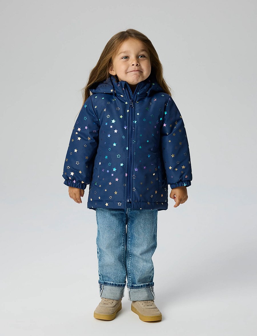 name it - NMFMAXI JACKET PA FOIL AOP NOOS - talvejoped - naval academy - 3
