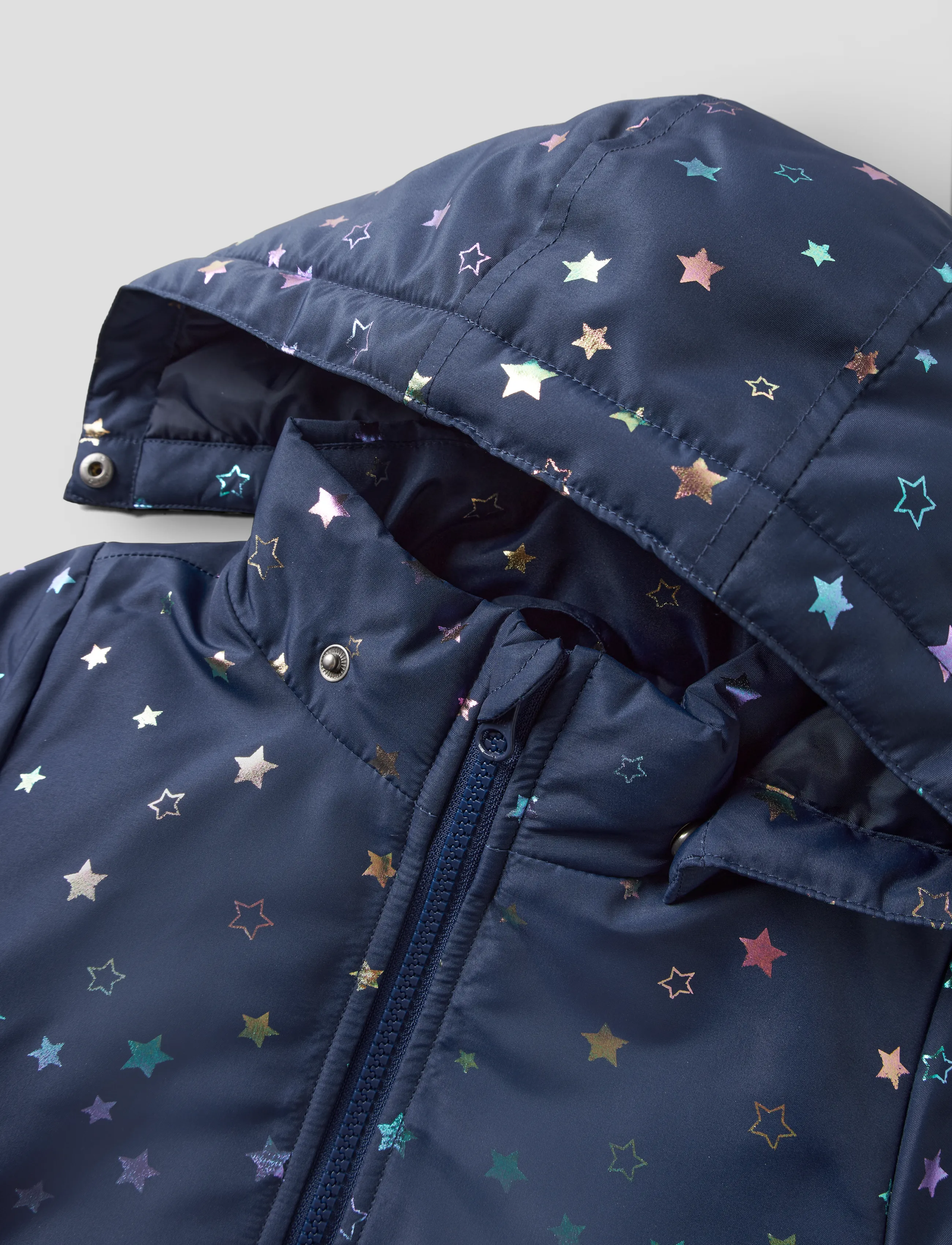 name it - NMFMAXI JACKET PA FOIL AOP NOOS - talvejoped - naval academy - 4