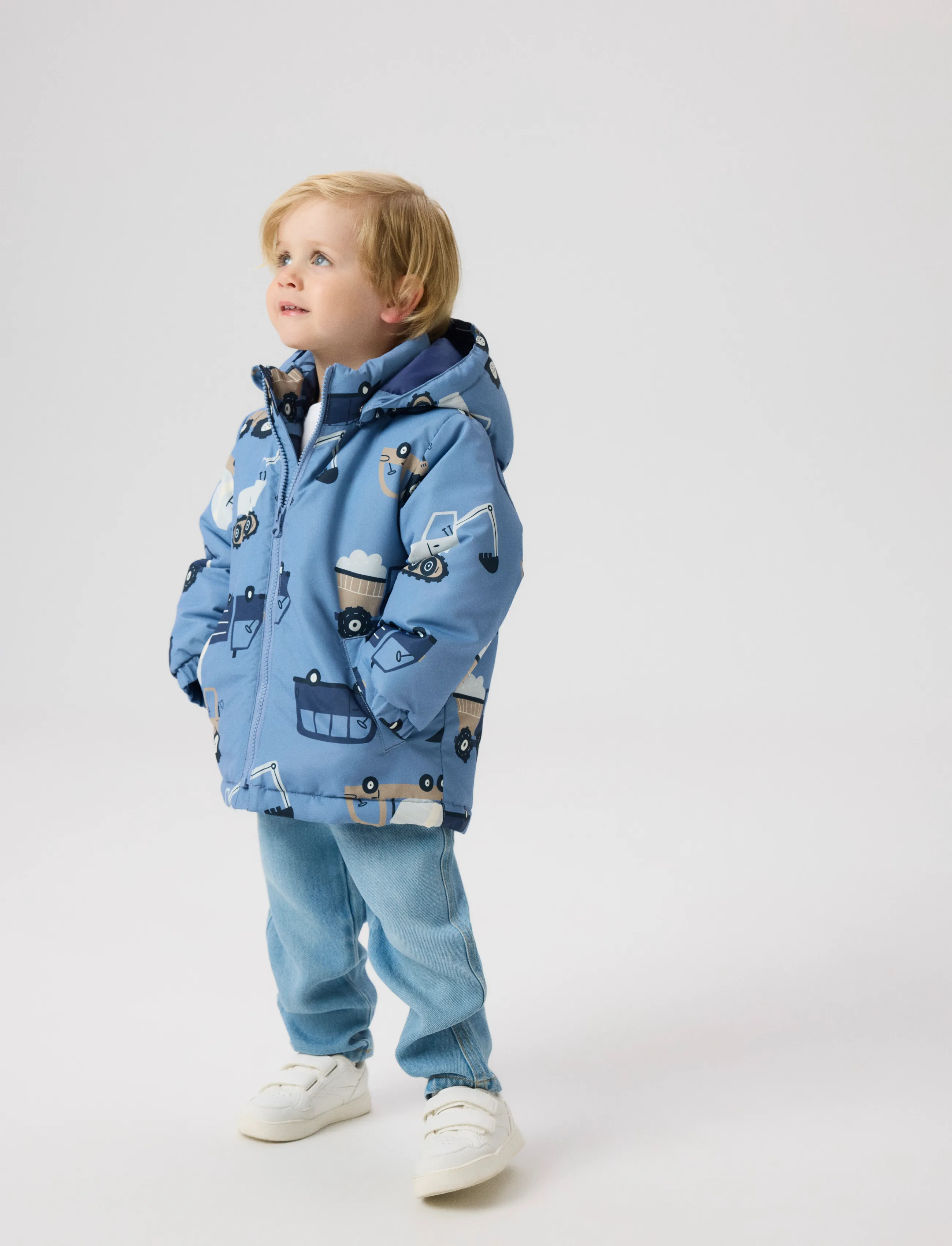 name it - NMMMAX JACKET PA AOP NOOS - shell-joped - country blue - 3
