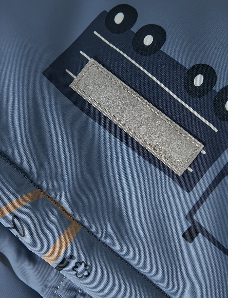name it - NMMMAX JACKET PA AOP NOOS - shell-joped - country blue - 5
