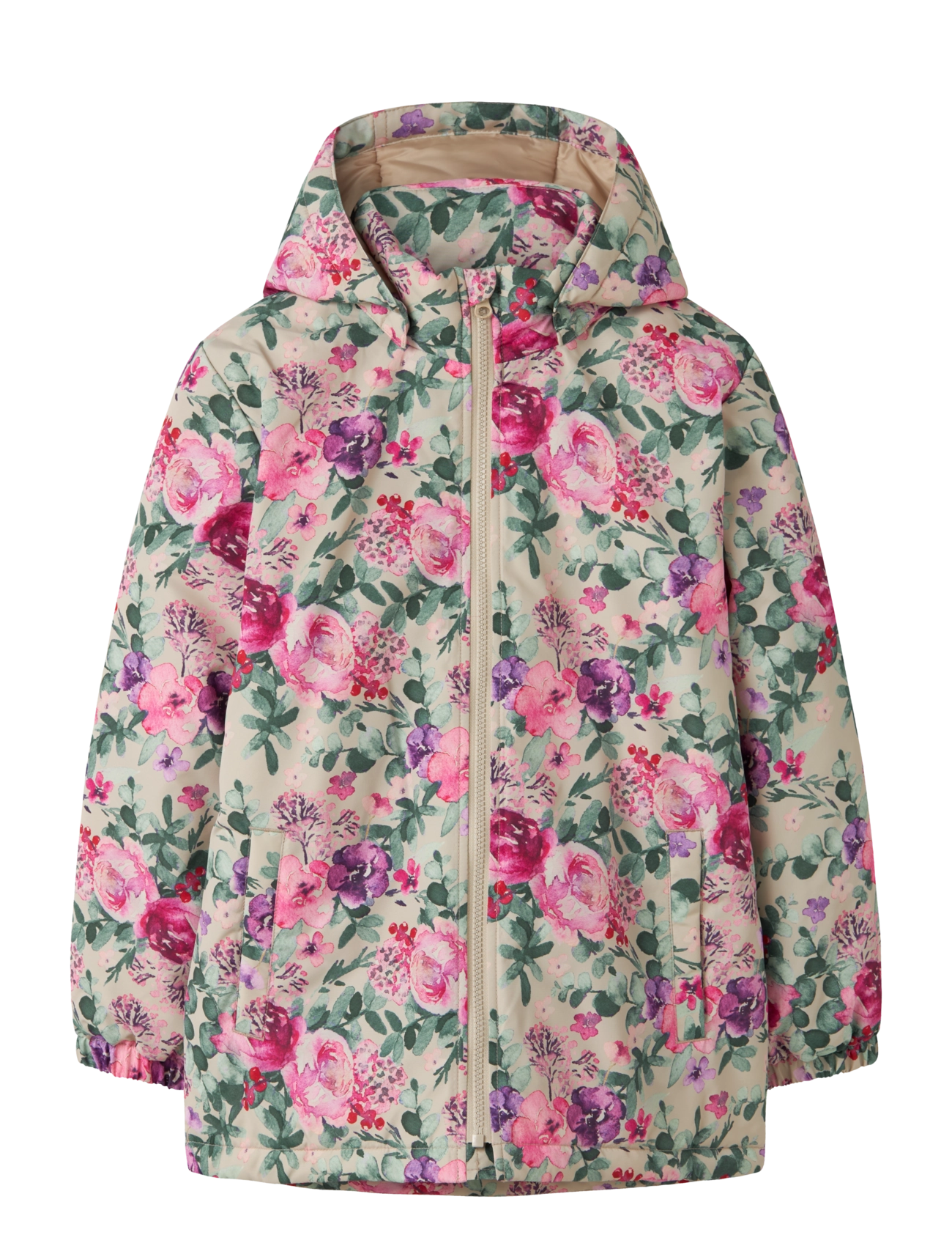 name it NKFMAXI JACKET PA AOP NOOS - Tagasi kooli - PEYOTE / beige