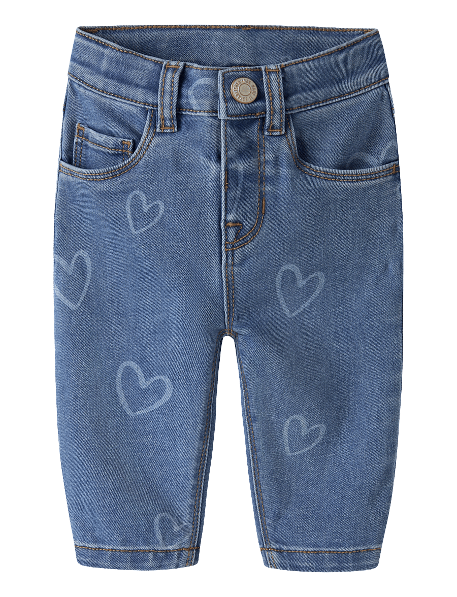 name it - NBFROSE MOM AOP JEANS 4044-ON NOOS - medium blue denim - 0