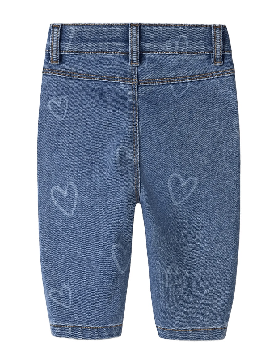 name it - NBFROSE MOM AOP JEANS 4044-ON NOOS - medium blue denim - 1
