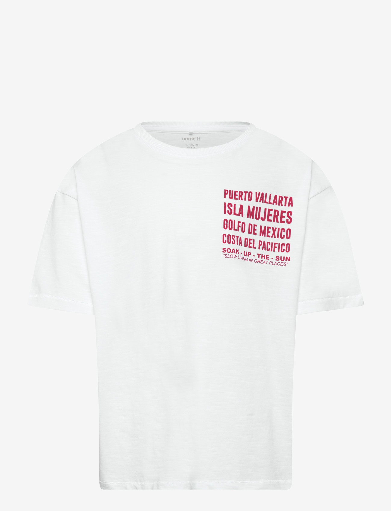 name it - NKMHANSI SS RLX TOP BOX - kortærmede t-shirts - bright white - 0