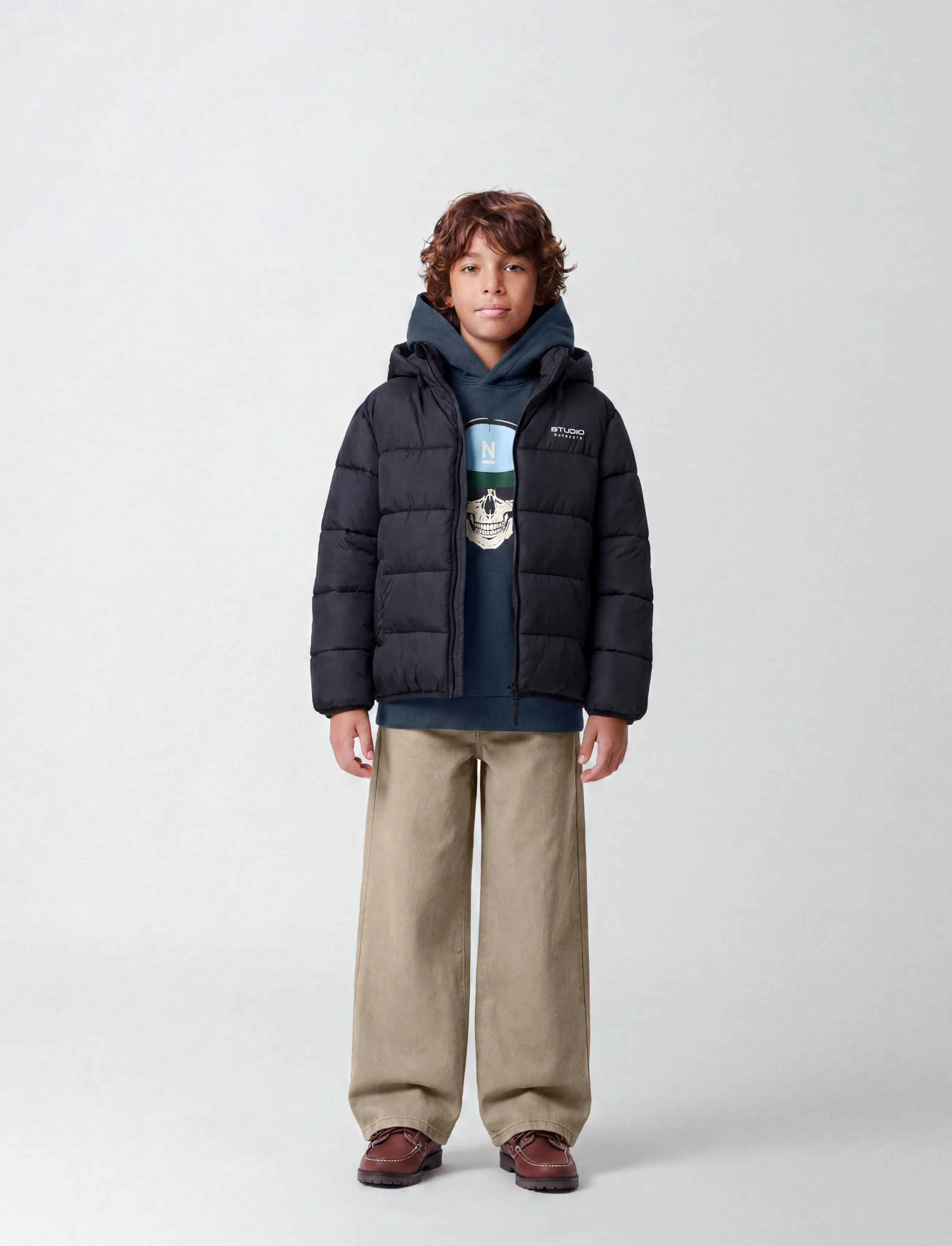 name it - NKMMARBLE JACKET PB1 - dunjakker - black - 3