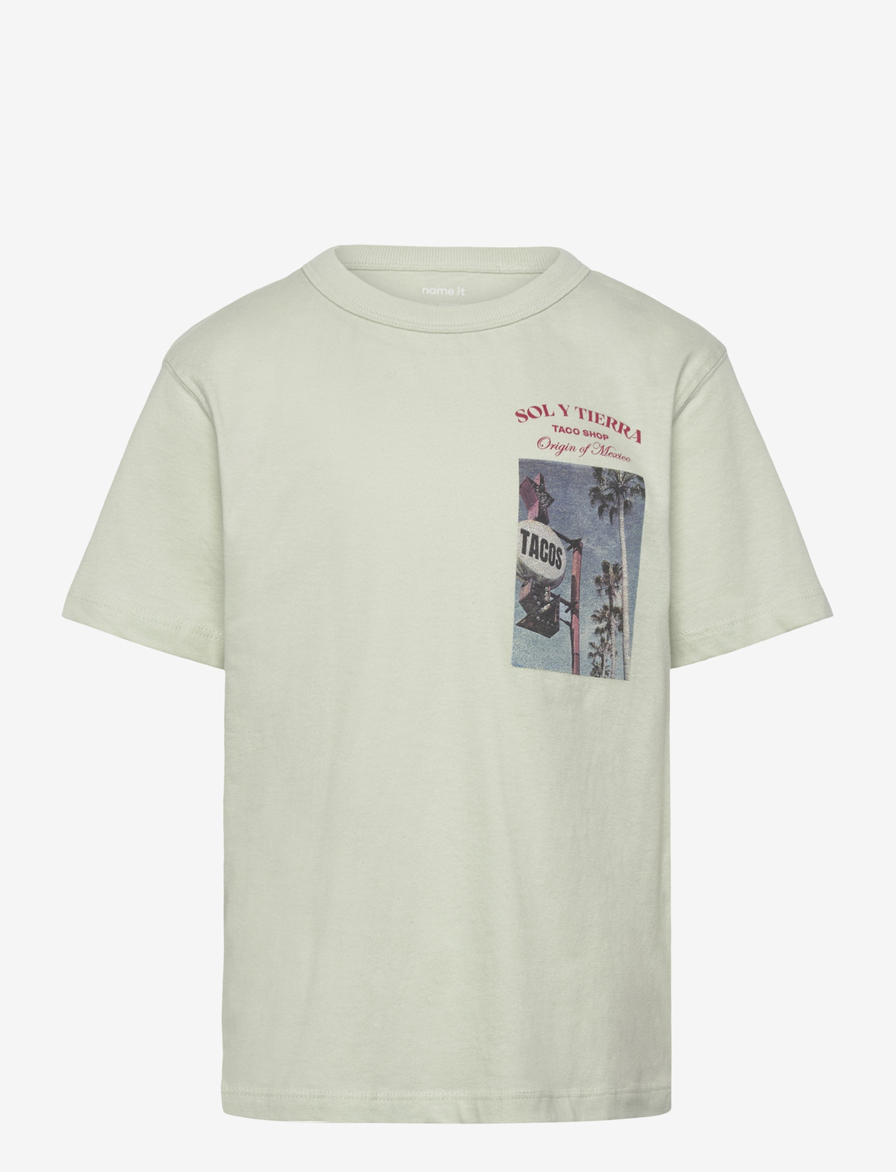 name it - NKMHUSTE SS NREG TOP BOX - kortærmede t-shirts - pale aqua - 0