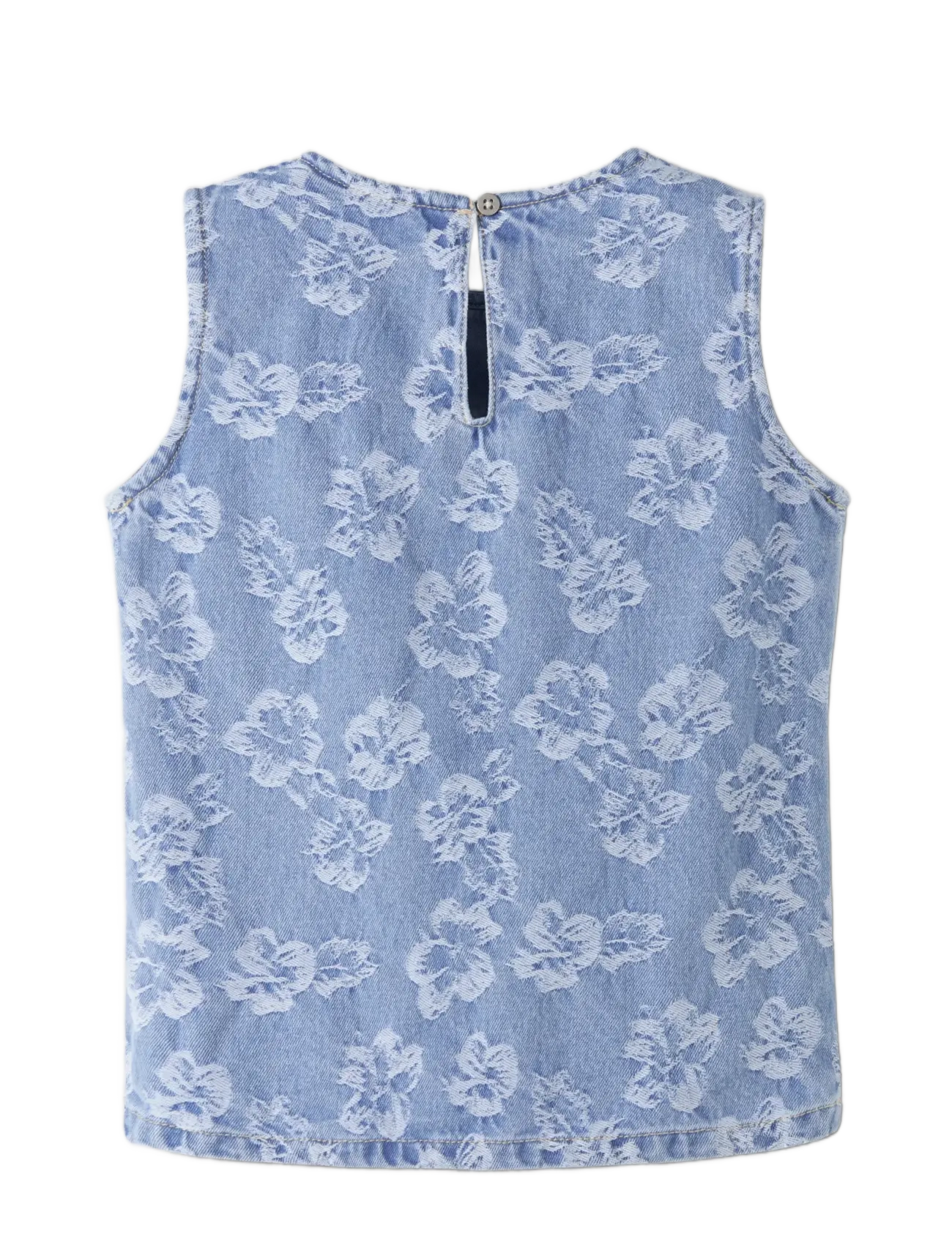 name it - NKFLUCY SL DNM JACQ TOP 2440-JA H - light blue denim - 1