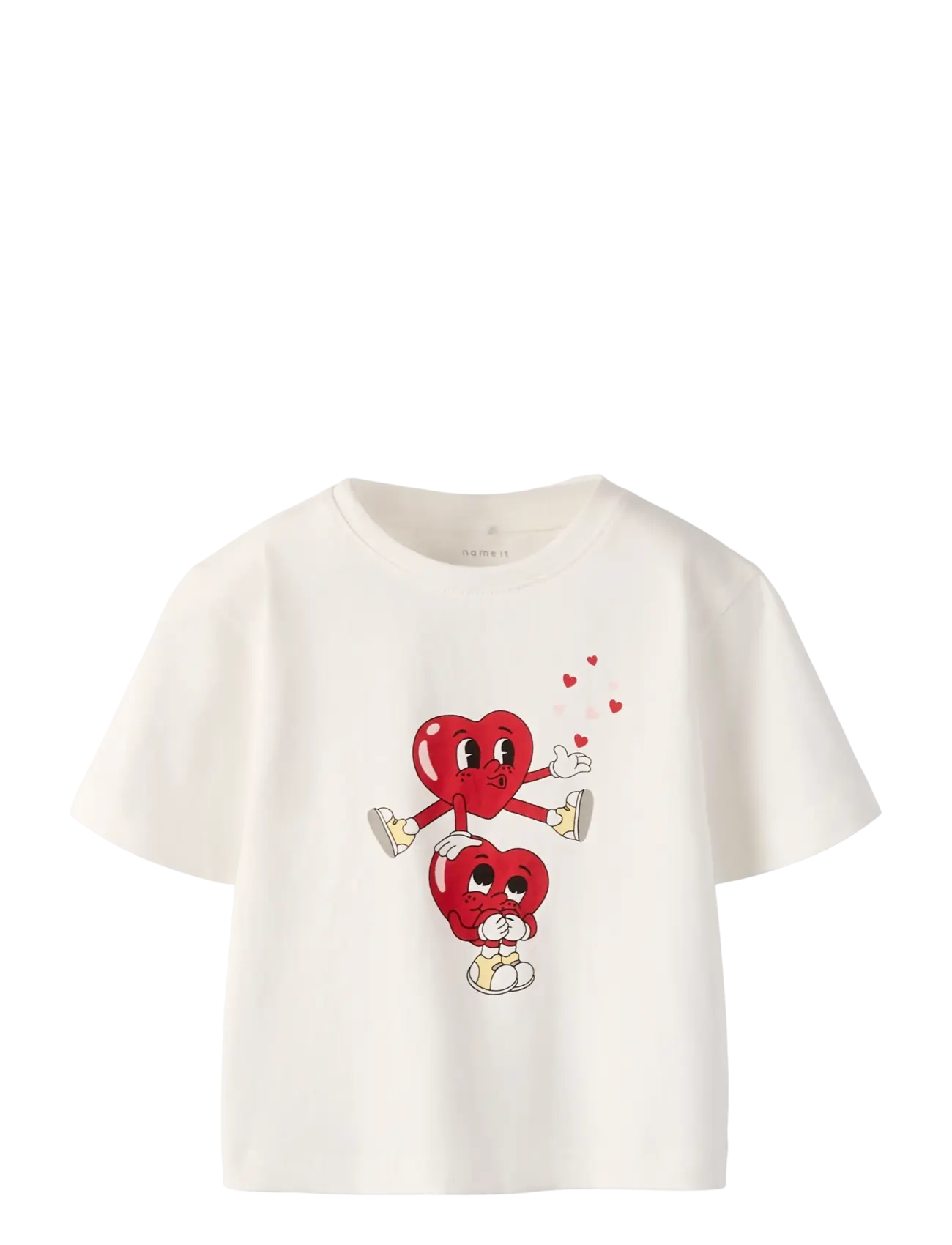 name it NMFBSWET SS NREG TOP BOX - Valentinsgaver - CLOUD DANCER / cream