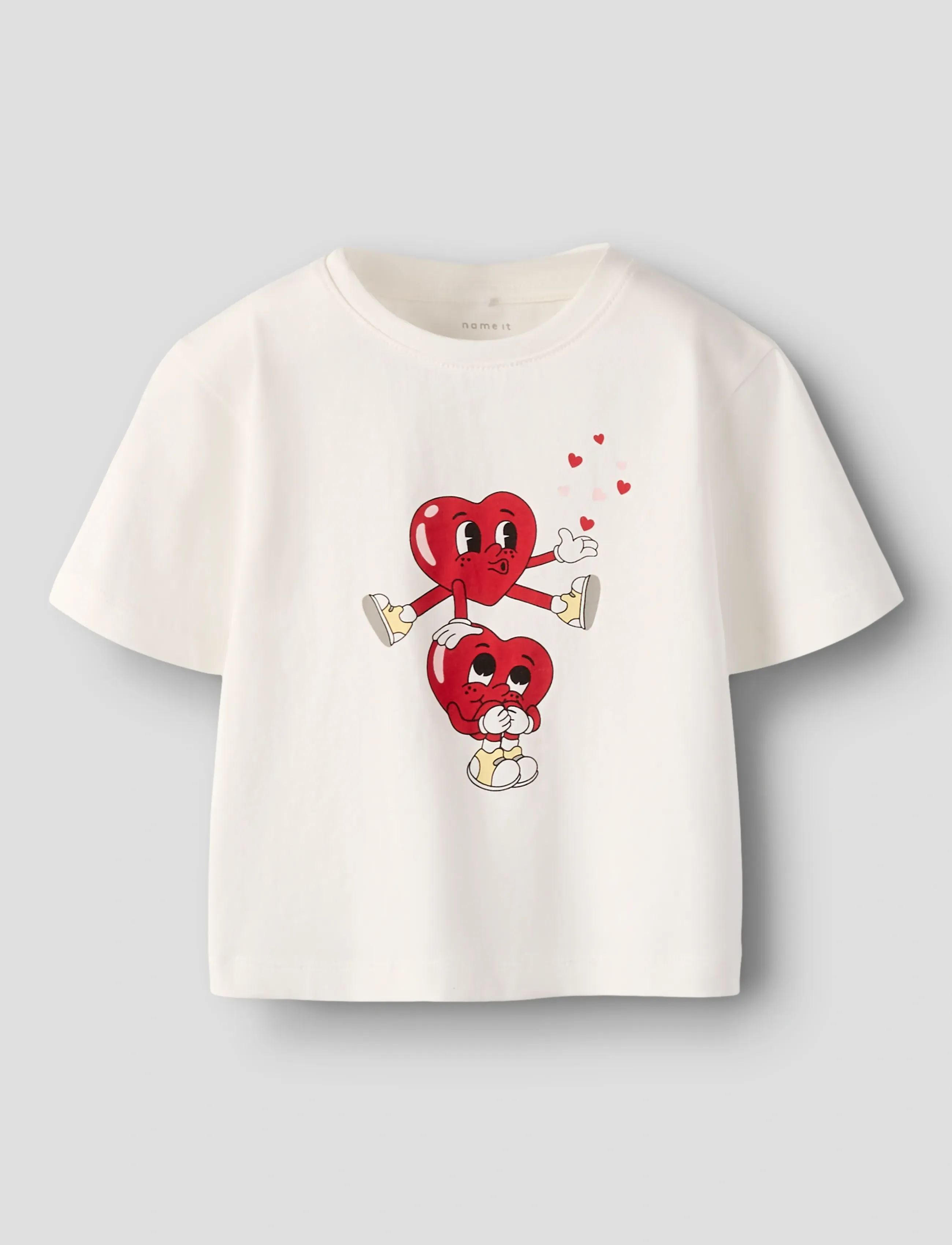 name it NMFBSWET SS NREG TOP BOX - T-shirts - CLOUD DANCER / cream