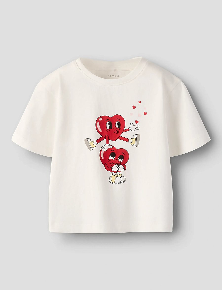 name it - NMFBSWET SS NREG TOP BOX - kurzärmelige - cloud dancer - 0