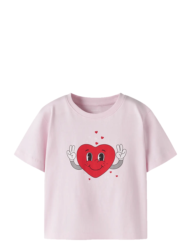 name it - NMFBSWET SS NREG TOP BOX - kurzärmelige - cradle pink - 1