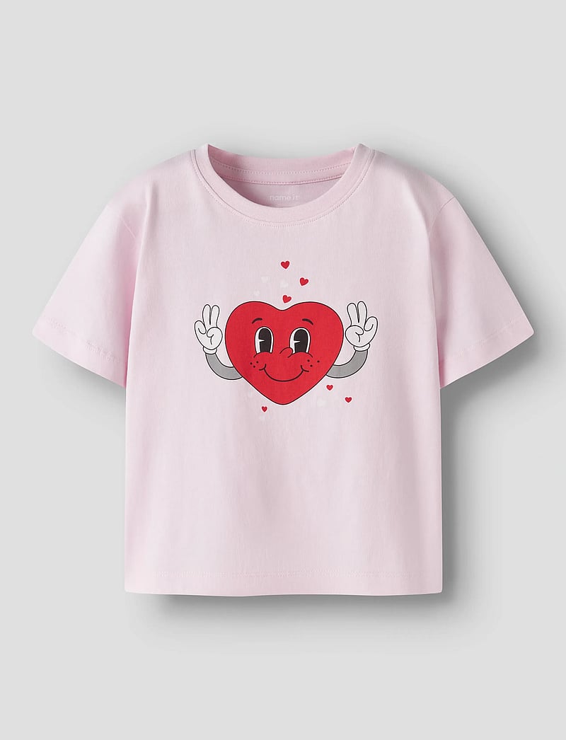 name it - NMFBSWET SS NREG TOP BOX - kurzärmelige - cradle pink - 0
