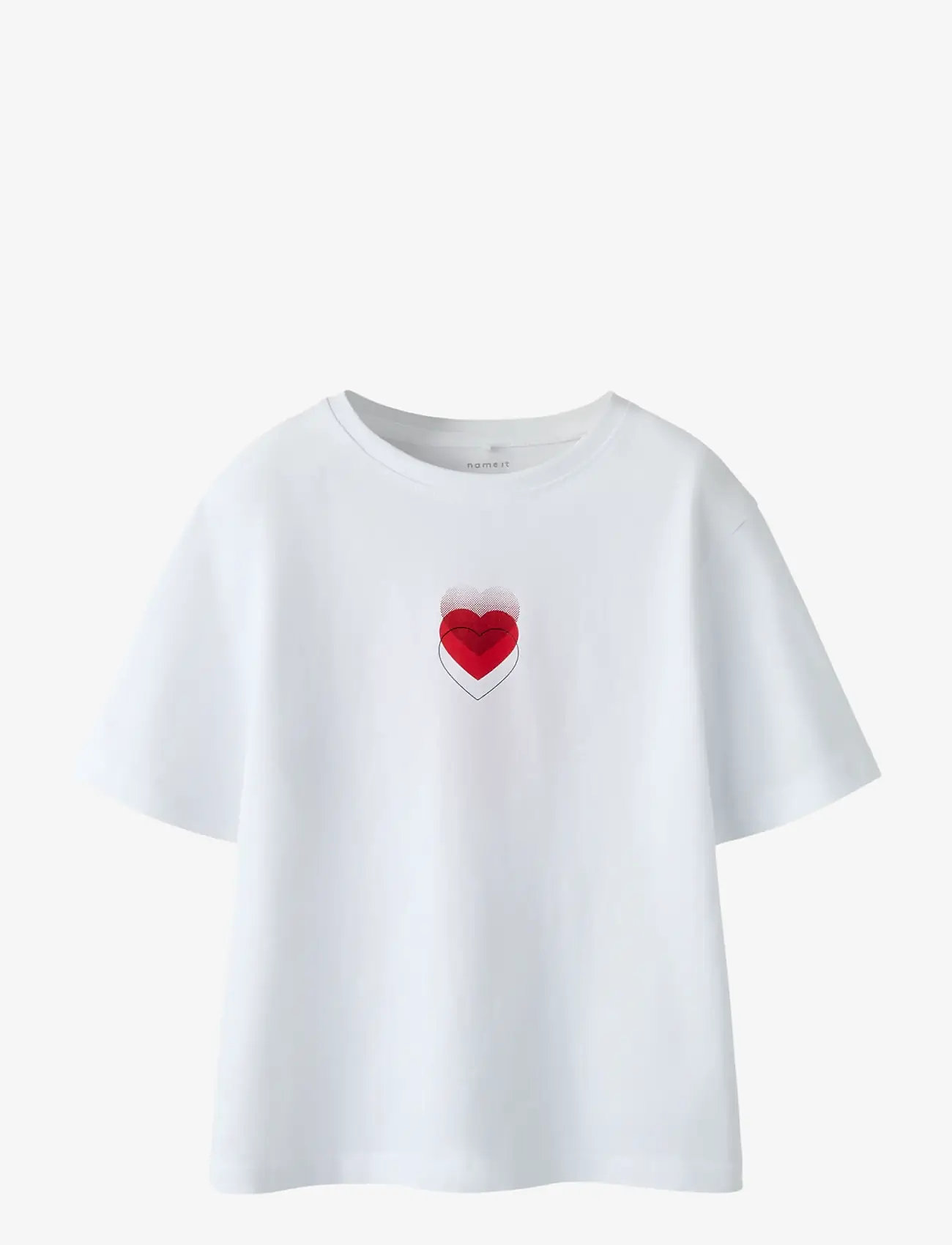 name it - NKFBEINTA SS NREG TOP BOX - kortærmede t-shirts - bright white - 1