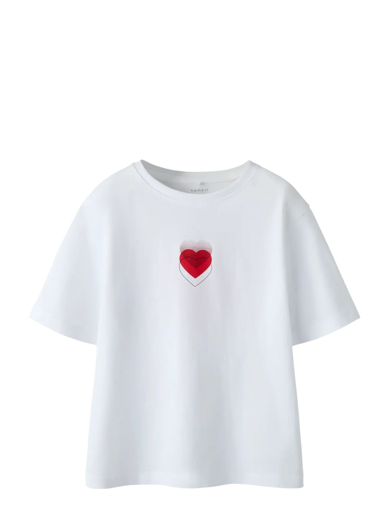 name it NKFBEINTA SS NREG TOP BOX - Valentinsgaver - BRIGHT WHITE / white