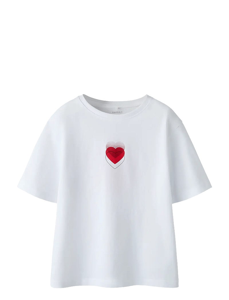 name it - NKFBEINTA SS NREG TOP BOX - kortærmede t-shirts - bright white - 1