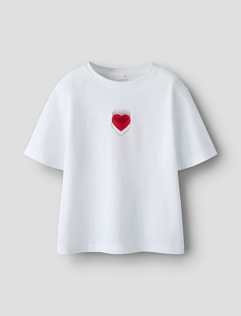 name it - NKFBEINTA SS NREG TOP BOX - kortærmede t-shirts - bright white - 0