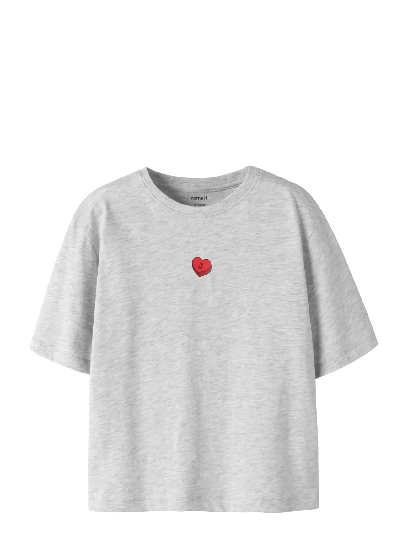 name it NKFBEINTA SS NREG TOP BOX - Neuheiten - LIGHT GREY MELANGE / grey