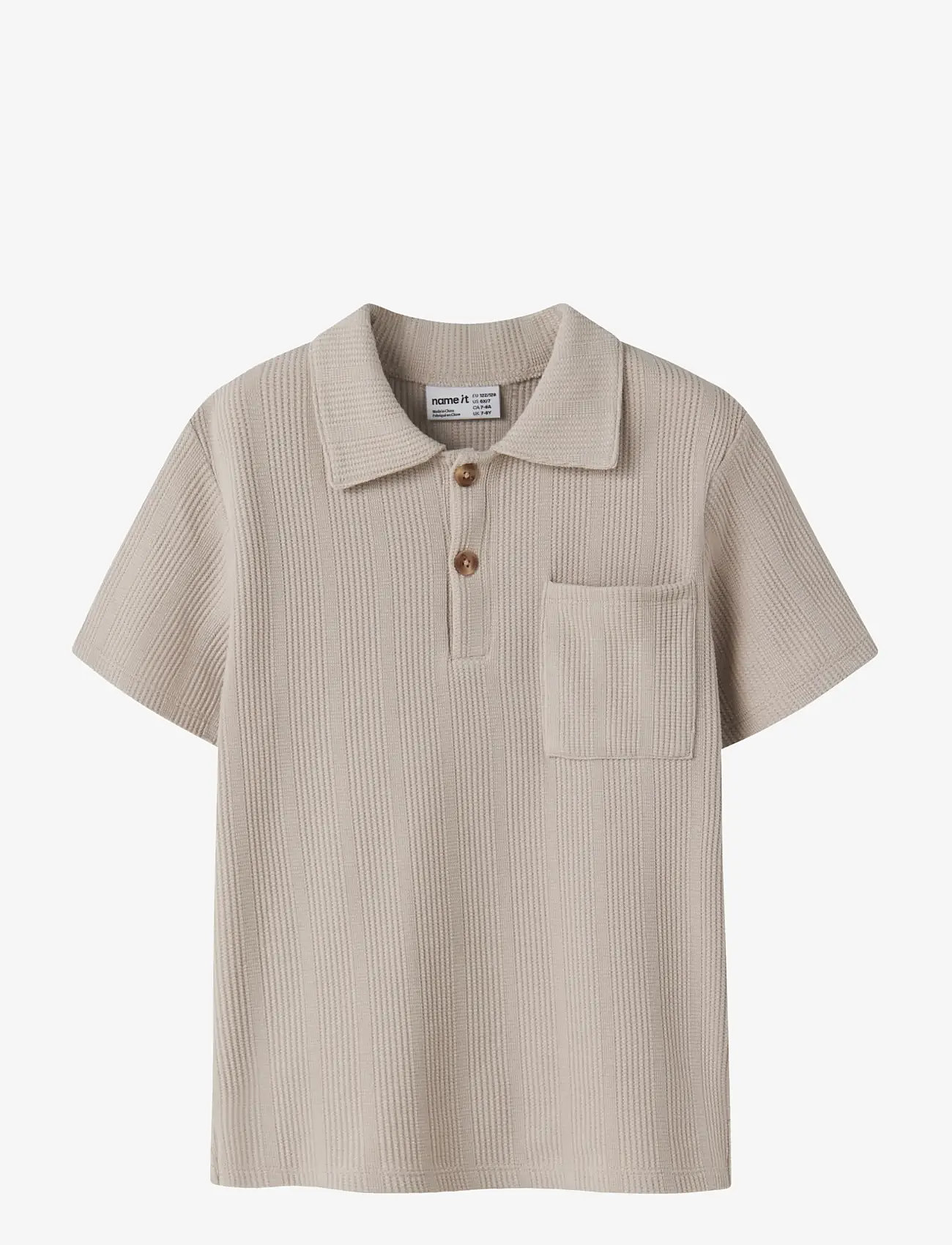 name it - NKMHAKSI SS NREG POLO - kortærmede poloer - chateau gray - 0