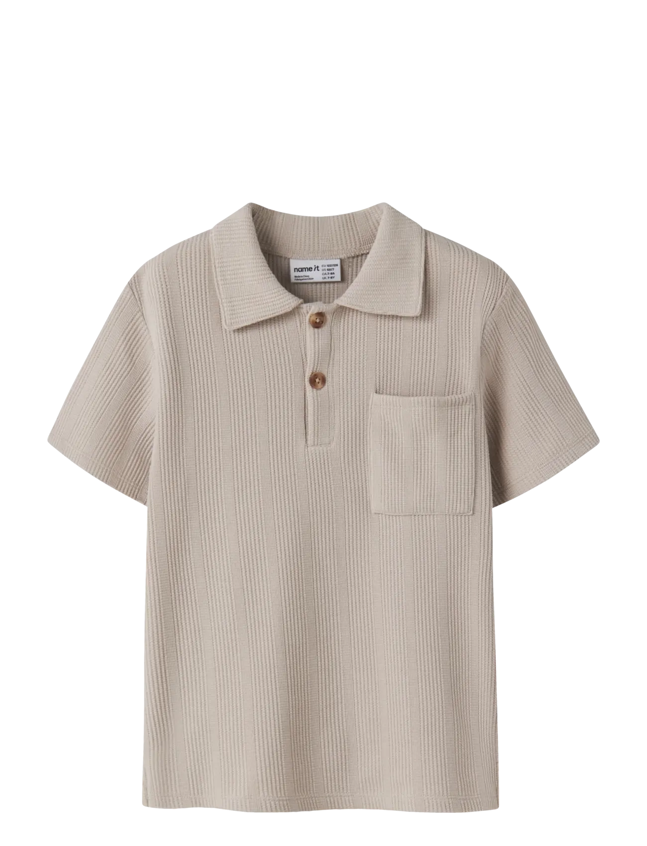 name it NKMHAKSI SS NREG POLO - Poloshirts - CHATEAU GRAY / cream