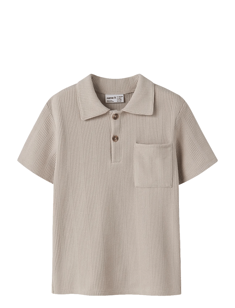 name it - NKMHAKSI SS NREG POLO - kurzärmelig - chateau gray - 0