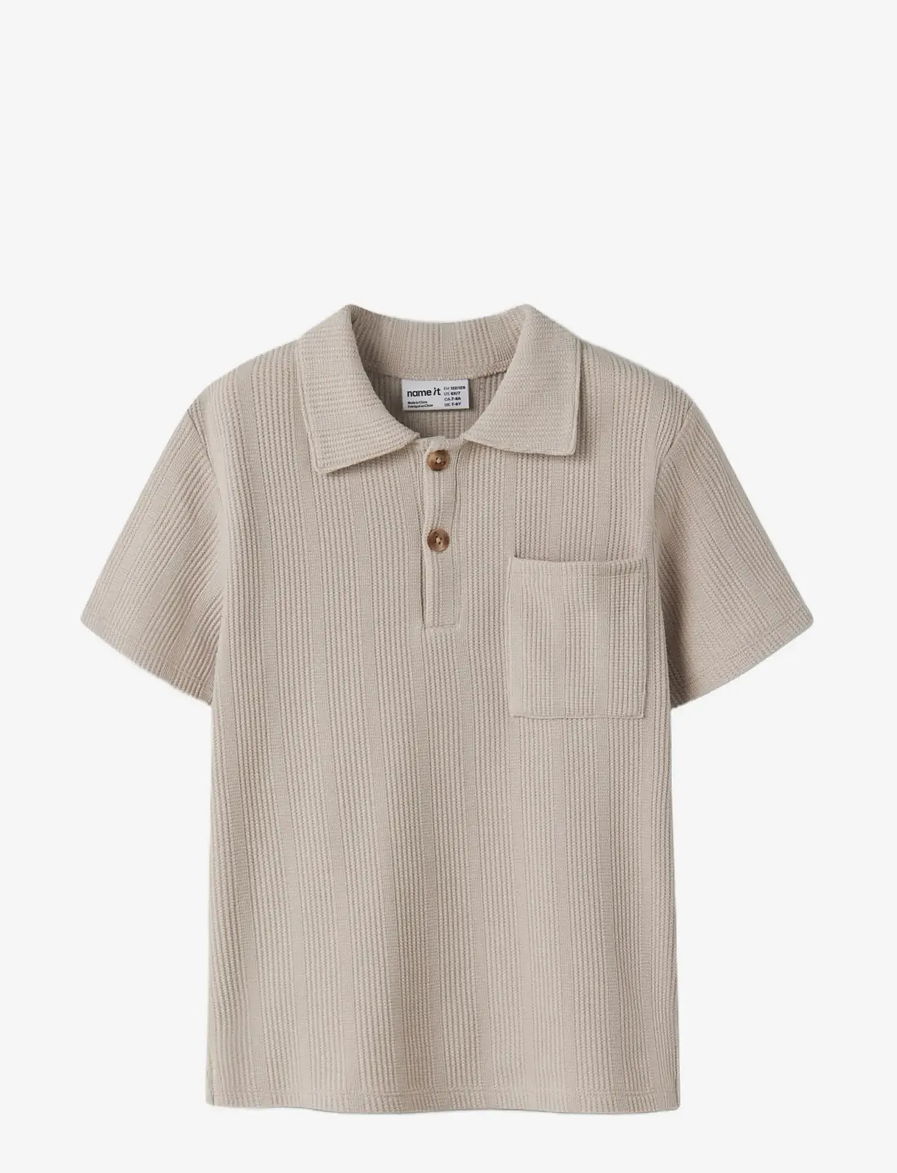 name it - NKMHAKSI SS NREG POLO - kortærmede poloer - chateau gray - 2