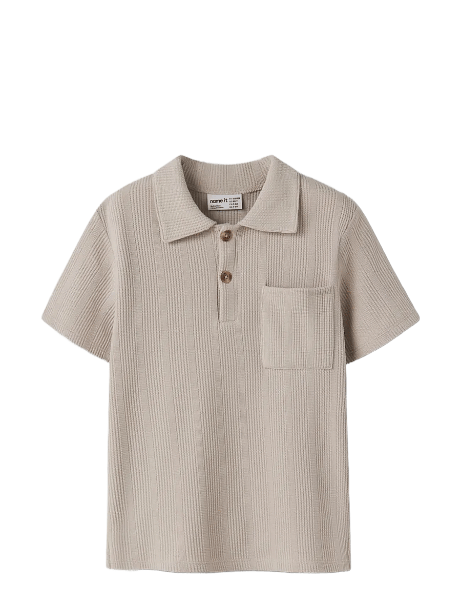 name it - NKMHAKSI SS NREG POLO - kurzärmelig - chateau gray - 2
