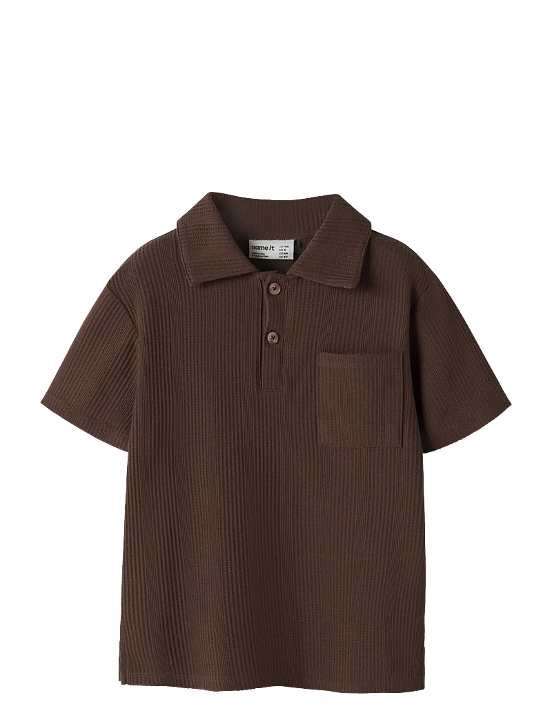 name it - NKMHAKSI SS NREG POLO - lühikeste varrukatega polod - chestnut - 0