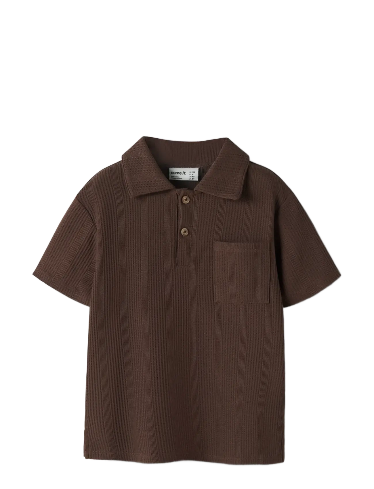 name it - NKMHAKSI SS NREG POLO - kurzärmelig - chestnut - 2