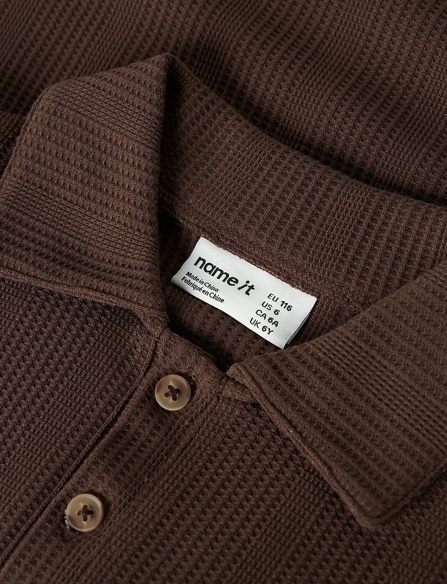 name it - NKMHAKSI SS NREG POLO - kurzärmelig - chestnut - 3