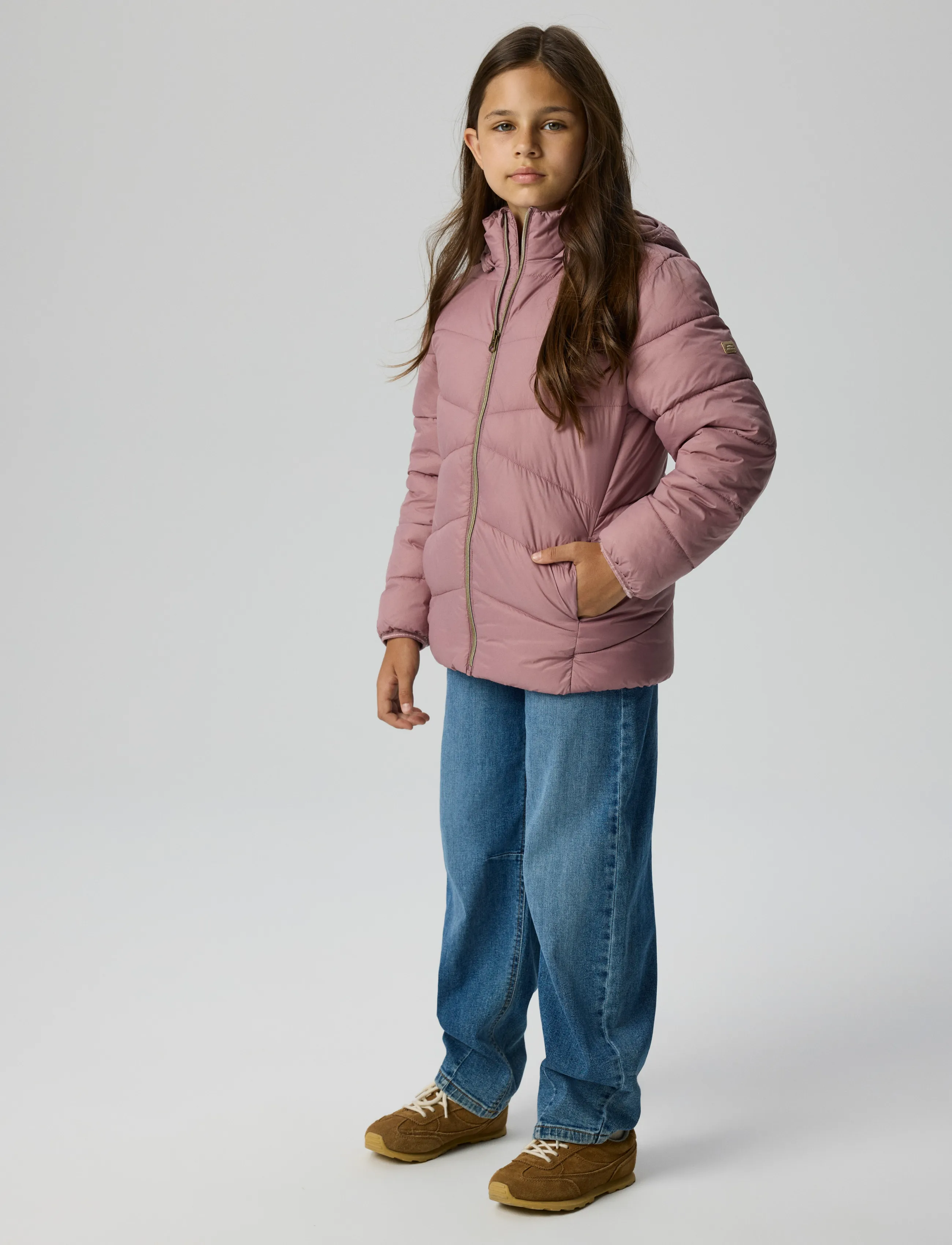 name it - NKFMARBLE JACKET PB1 - termojakker - wistful mauve - 4