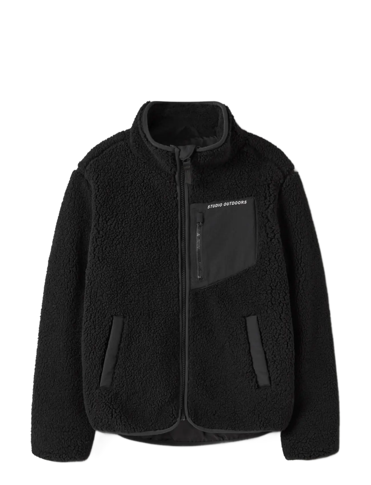 name it - NKNMATTIA SHERPA JACKET PB1 - fleecejacken - black - 2