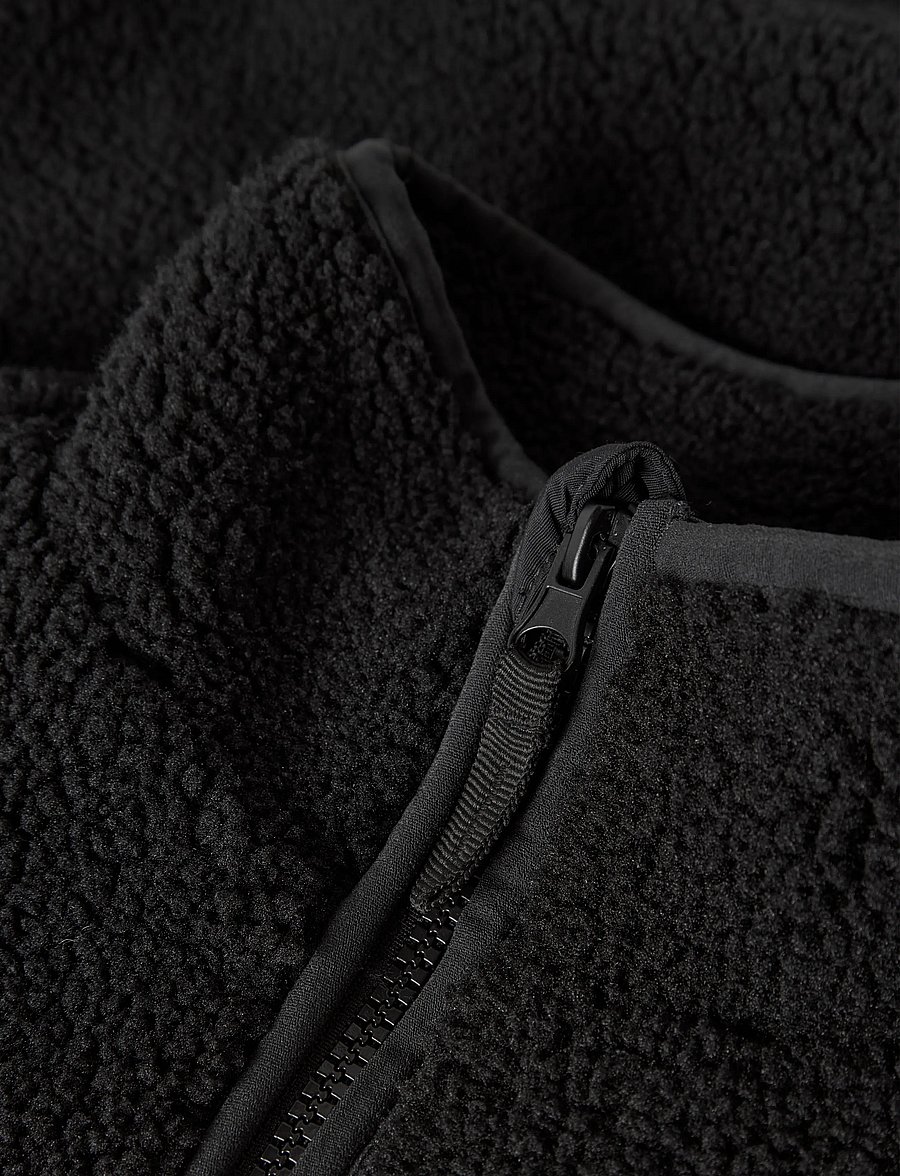 name it - NKNMATTIA SHERPA JACKET PB1 - fleecejacken - black - 5