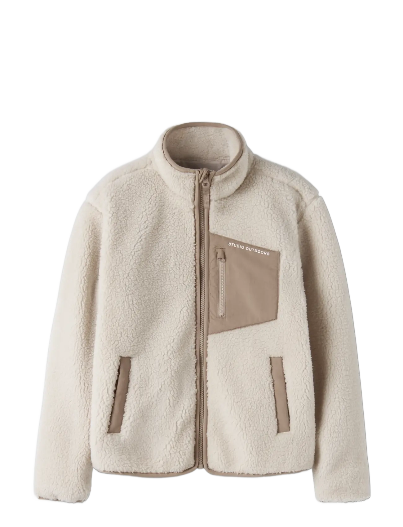 name it - NKNMATTIA SHERPA JACKET PB1 - fliisjakid - moonbeam - 2
