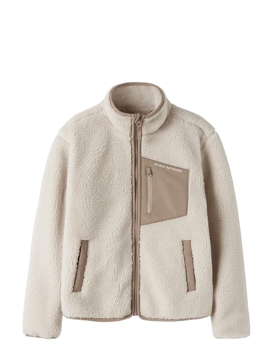 name it - NKNMATTIA SHERPA JACKET PB1 - fliisjakid - moonbeam - 2