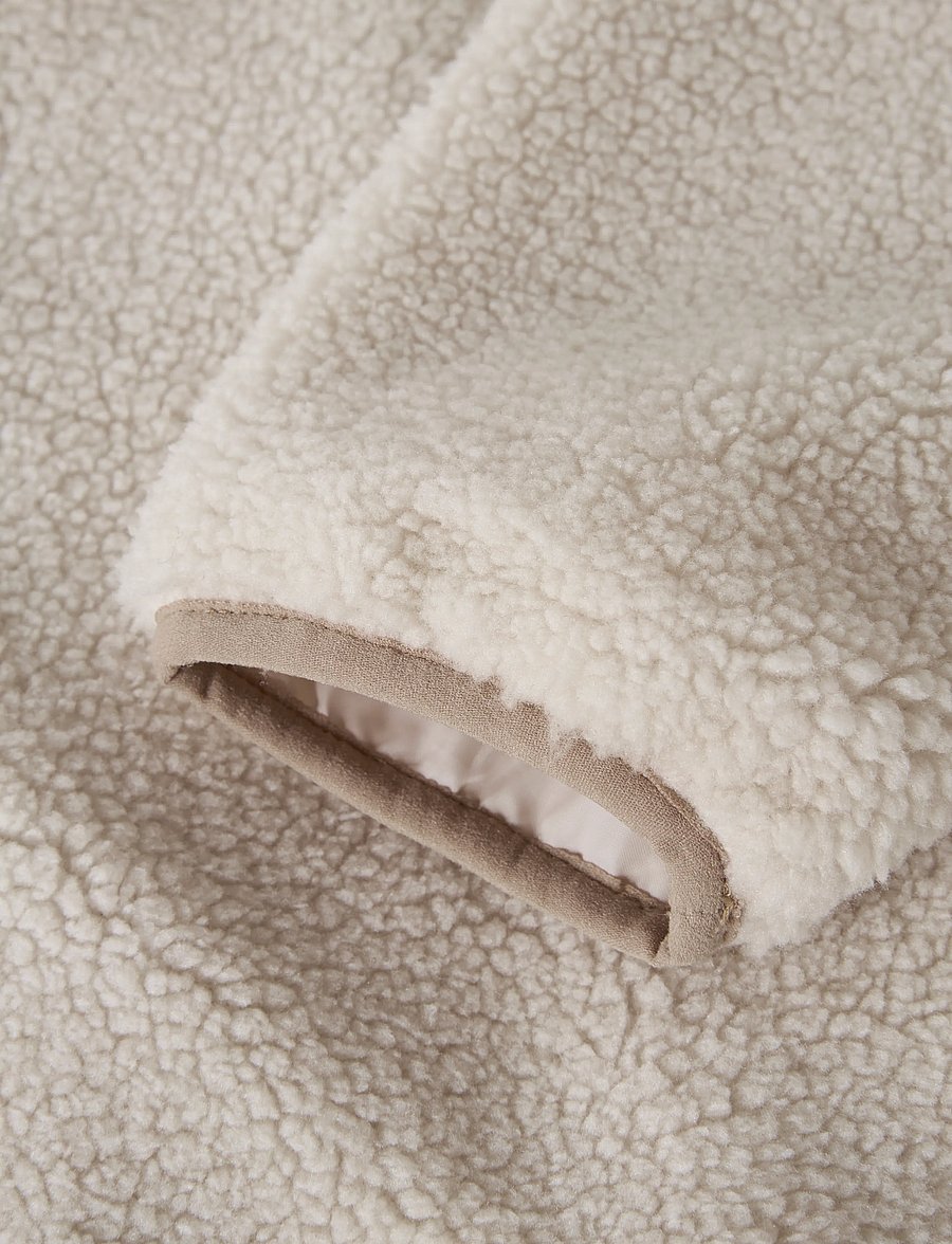 name it - NKNMATTIA SHERPA JACKET PB1 - fliisjakid - moonbeam - 3