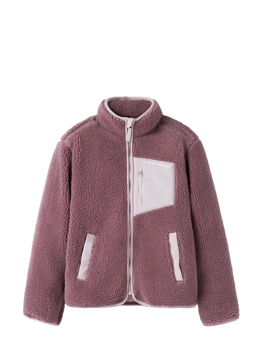 name it - NKNMATTIA SHERPA JACKET PB1 - fleecejacken - wistful mauve - 2