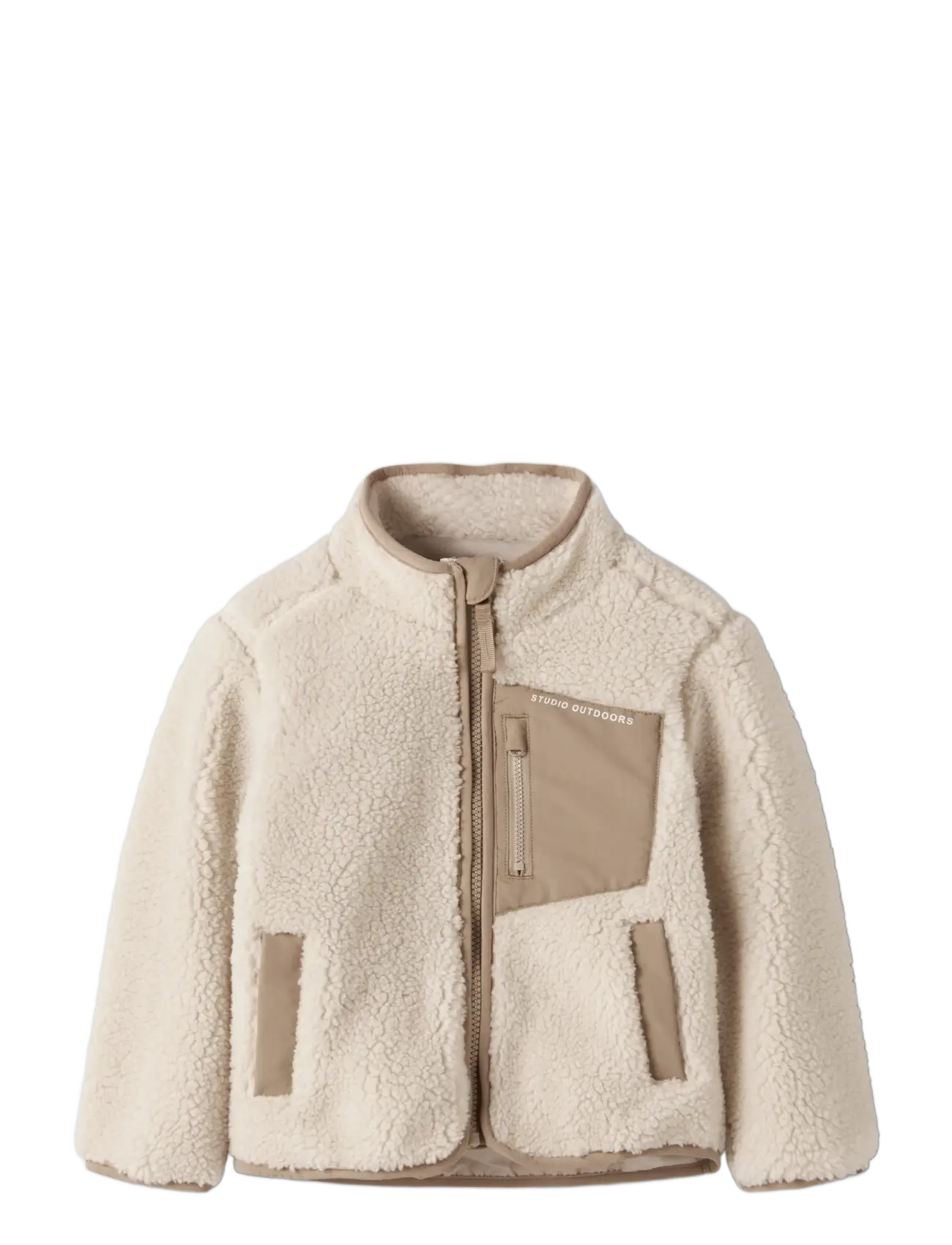 name it - NMNMATTIA SHERPA JACKET PB1 - moonbeam - 2