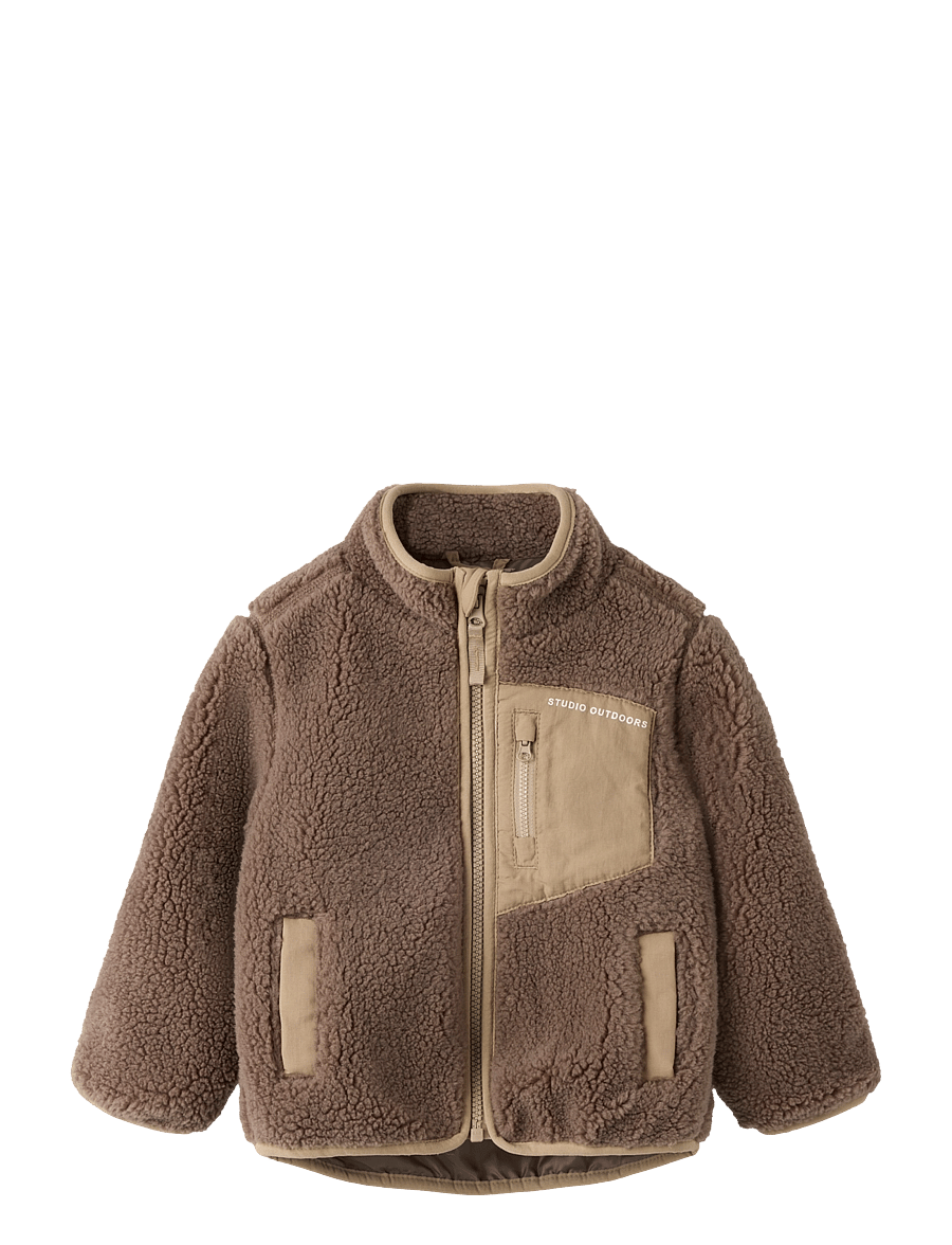 name it - NMNMATTIA SHERPA JACKET PB1 - fleecejakker - mountain trail - 0