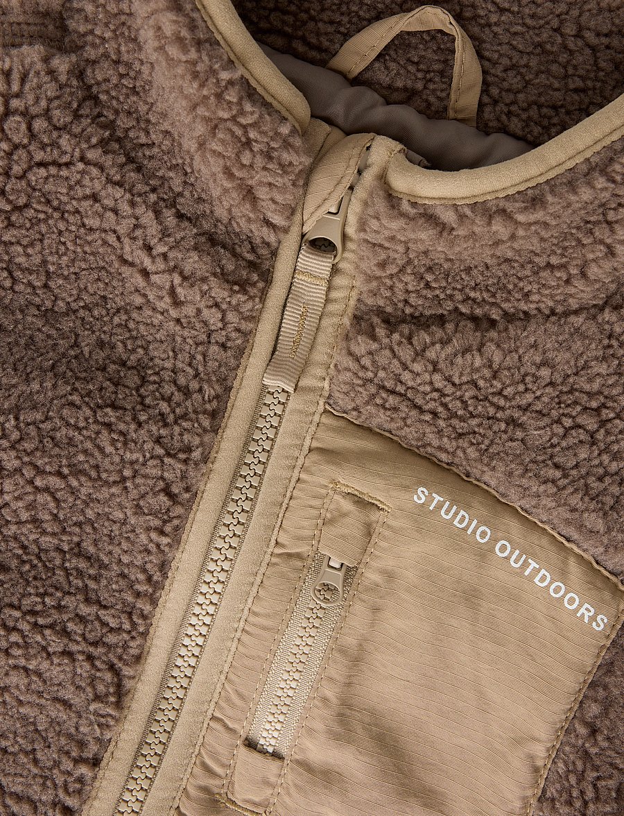 name it - NMNMATTIA SHERPA JACKET PB1 - fleecejakker - mountain trail - 2