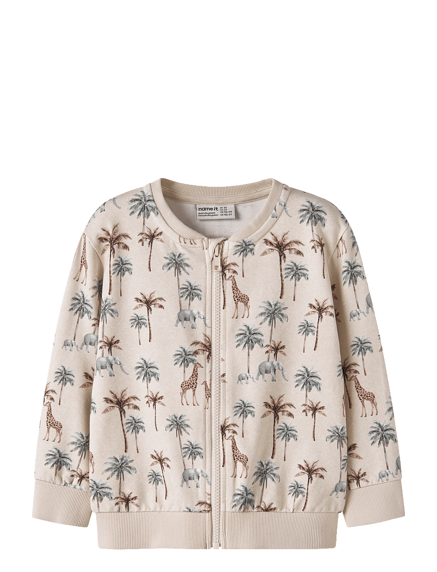 name it - NMMHENRY LS NREG SWEAT CARD UNB - bomberjoped - peyote melange - 0