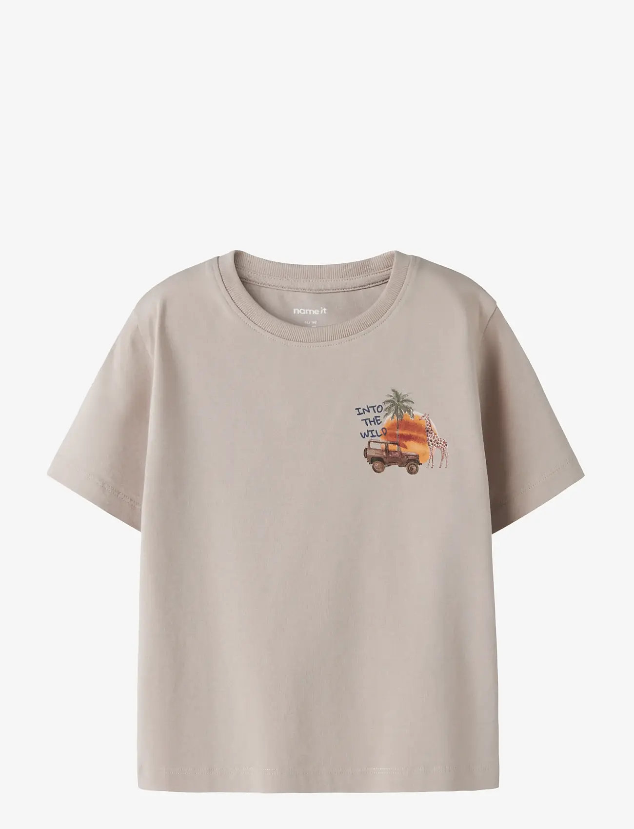 name it - NMMHUGO SS NREG TOP BOX - kortærmede t-shirts - chateau gray - 0