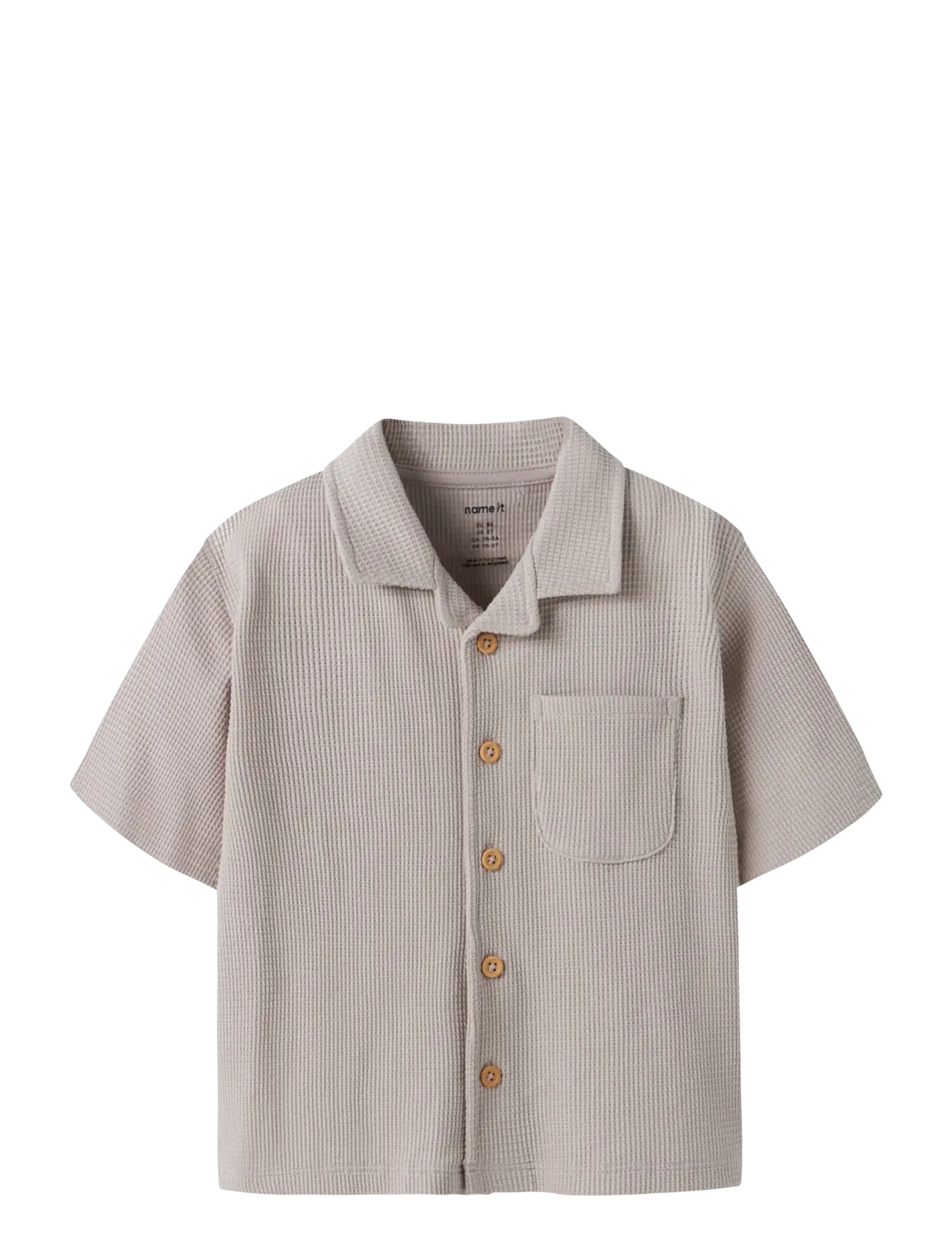 name it NMMHARVE SS NREG SHIRT - Kläder - CHATEAU GRAY / grey