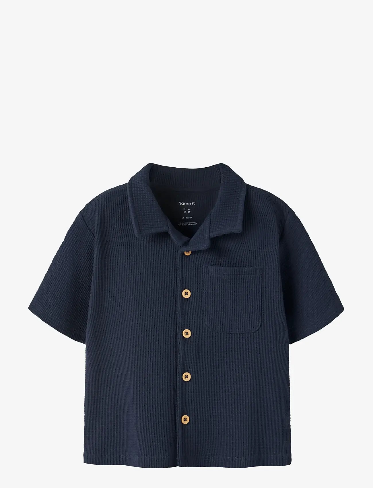 name it - NMMHARVE SS NREG SHIRT - lühikeste varrukatega särgid - navy blazer - 0