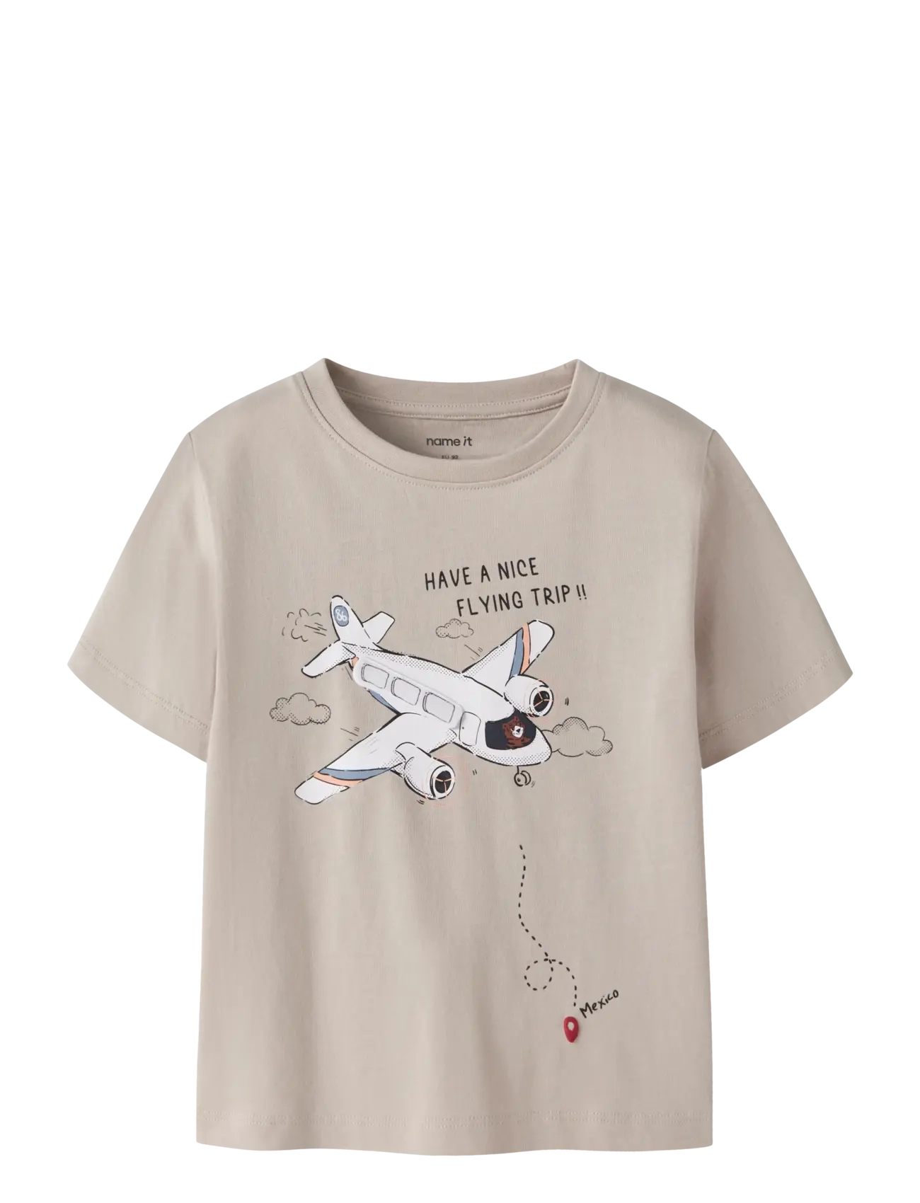 name it NMMHUBER SS NREG TOP BOX - Nach Größe einkaufen - CHATEAU GRAY / white