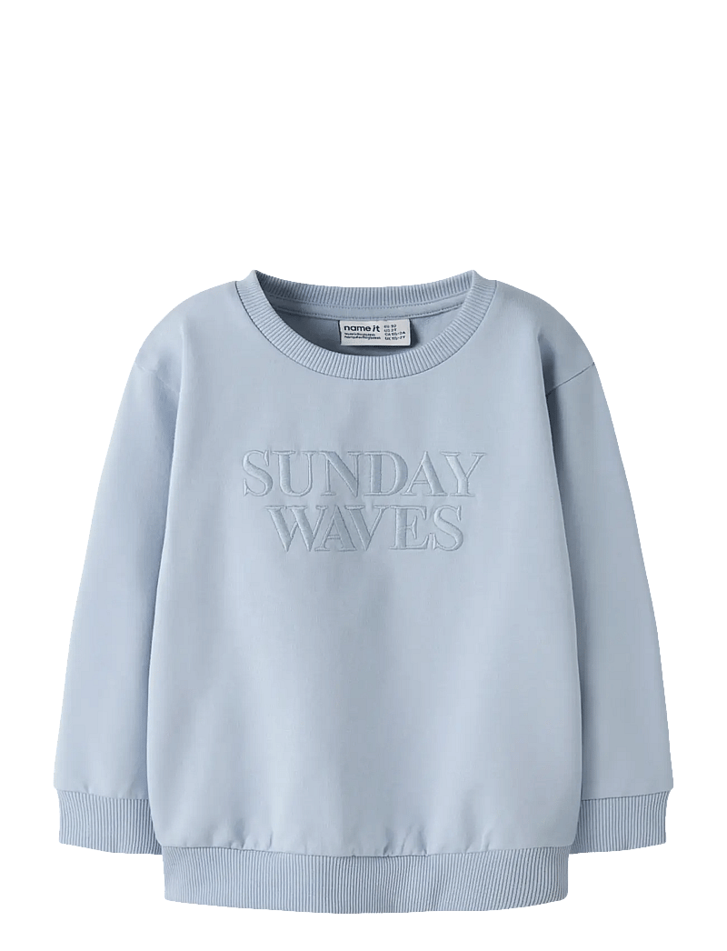name it - NMMHENDRI LS NREG SWEAT UNB - sweatshirts - blue fog - 0
