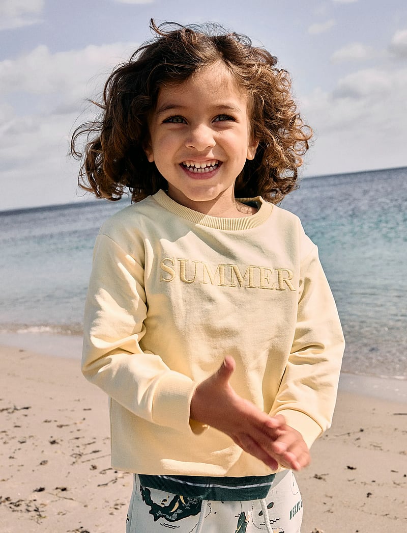 name it - NMMHENDRI LS NREG SWEAT UNB - sweatshirts - double cream - 3