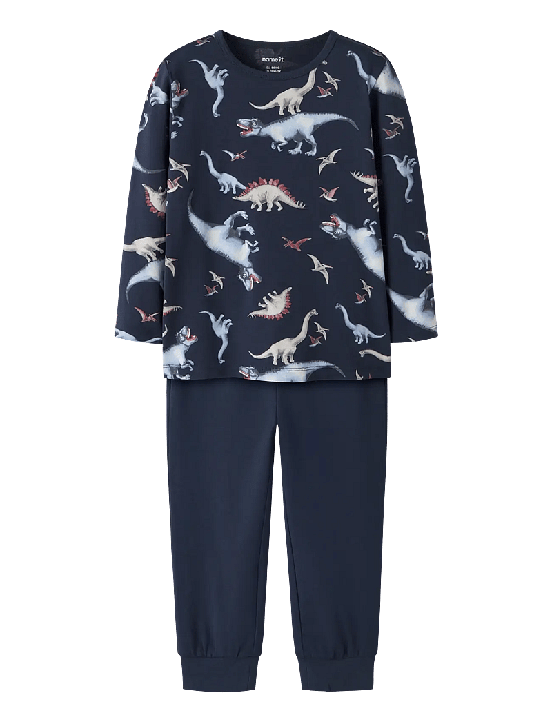 name it - NMMNIGHTSET NAVY DINO NOOS - pyjama-sets - navy blazer - 1