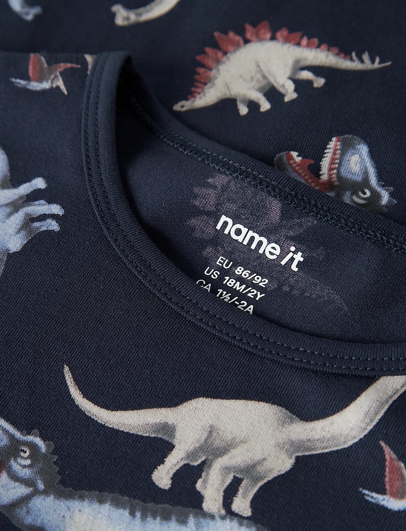 name it - NMMNIGHTSET NAVY DINO NOOS - pyjama-sets - navy blazer - 4